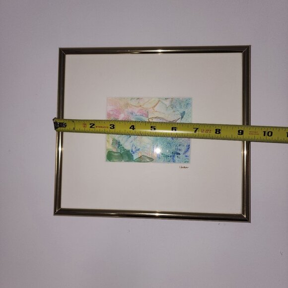 Unique Handcrafted Sea Glass Art Watercolor Cayman Islands Fish Beach Lover - Picture 7 of 9